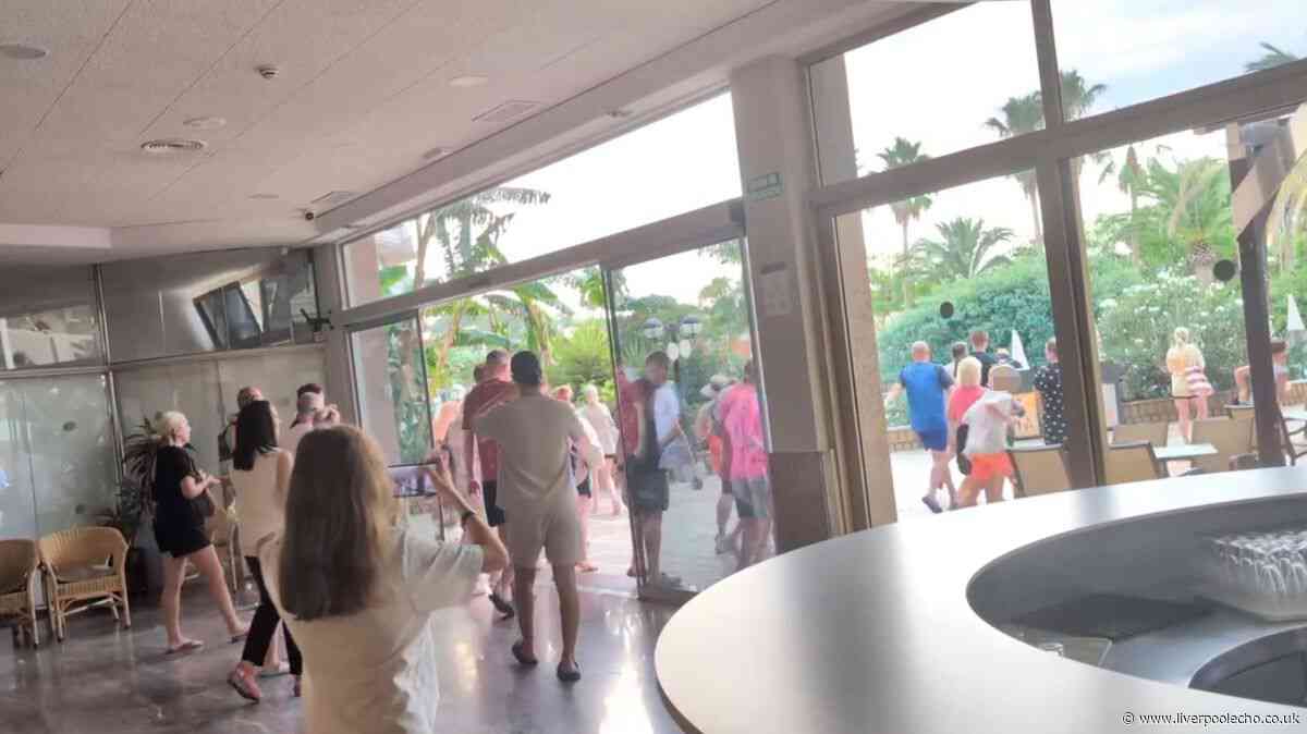 'Absolute carnage' as Brits push and fall over in 'embarassing' battle for sunbeds