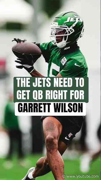 The Jets CAN'T AFFORD to waste Garrett Wilson!