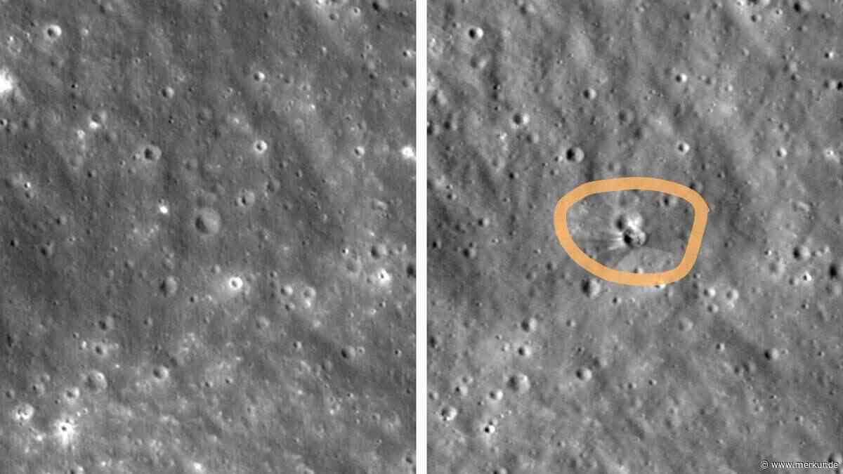 NASA-Aufnahme zeigt SpaceX-Einschlagkrater auf dem Mond – Fachleute berechnen seine Größe
