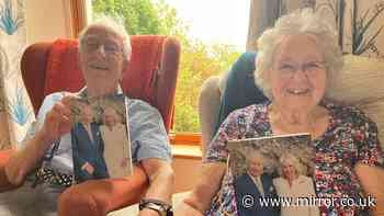 Couple marking unique double celebration get TWO cards from the King and Queen