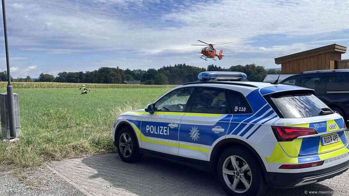 Schwerer Unfall bei Ramerberg - Hubschrauber vor Ort