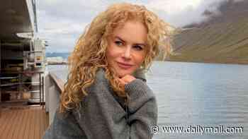 Nicole Kidman embraces her natural curls in a serene snap before slipping into a bikini for a dip in a hot tub as she relaxes during 'trip of a lifetime' £39k Icelandic cruise