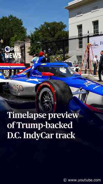 Timelapse preview of Trump-backed D.C. IndyCar track
