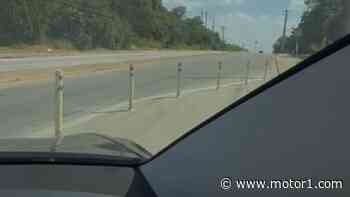 Watch: Tesla Robotaxi Pushes Through Austin Bollards