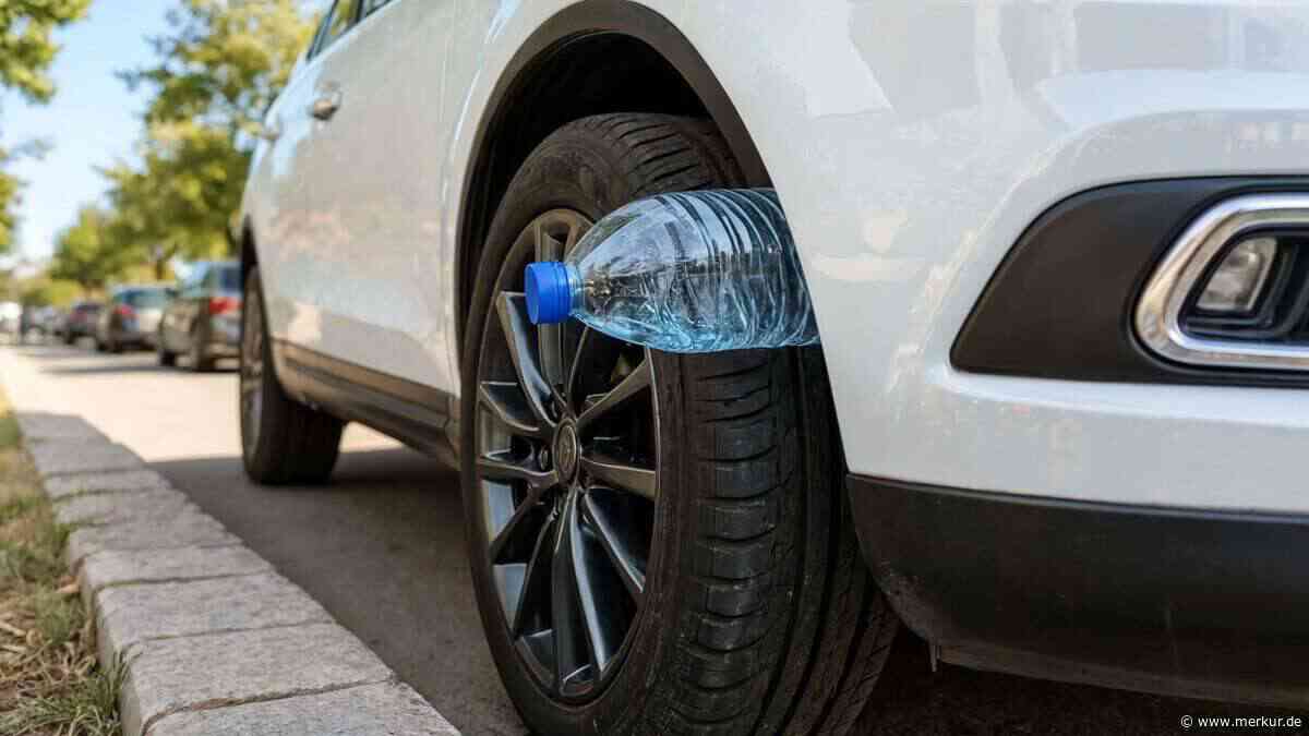 Plastikflasche am Autoreifen: Ein Warnsignal, das Sie auf keinen Fall ignorieren sollten