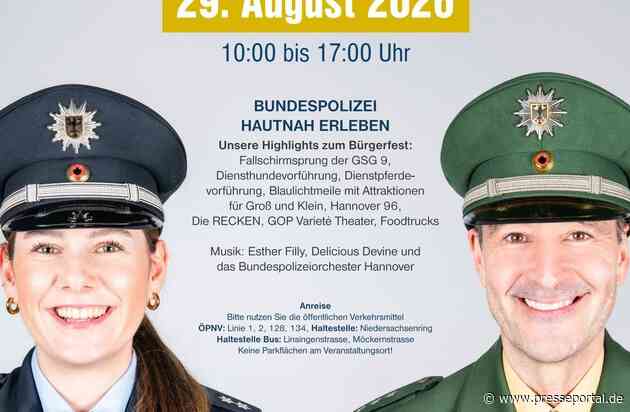 BPOLD-H: 75 Jahre Bundespolizei: Bürgerfest mit Fallschirmsprung der GSG 9 und spektakulären Einsatzvorführungen