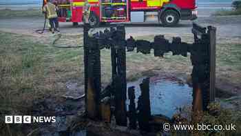 Wildfire warning issued after barbecue bin blaze
