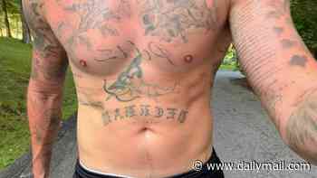 Brooklyn Beckham, 27, appears to have taken inspiration from his estranged dad David, 51, as he proudly shows off his tattooed and toned torso after run
