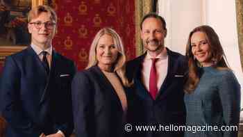 Crown Princess Mette-Marit surprises in newly released family birthday portrait with 2 children after difficult year