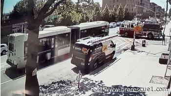 5 FDNY firefighters among 19 injured in crash with MTA bus