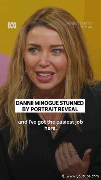 Dannii Minogue in shock at portrait