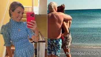 Carrie Johnson is a babywatch babe as she runs into sea clad in skimpy bikini on holiday with husband Boris