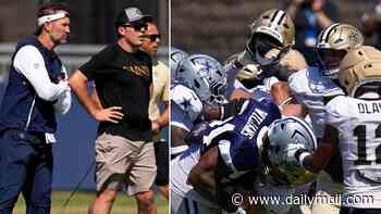 NFL joint-practice descends into mayhem as multiple brawls break out between Saints and Cowboys stars