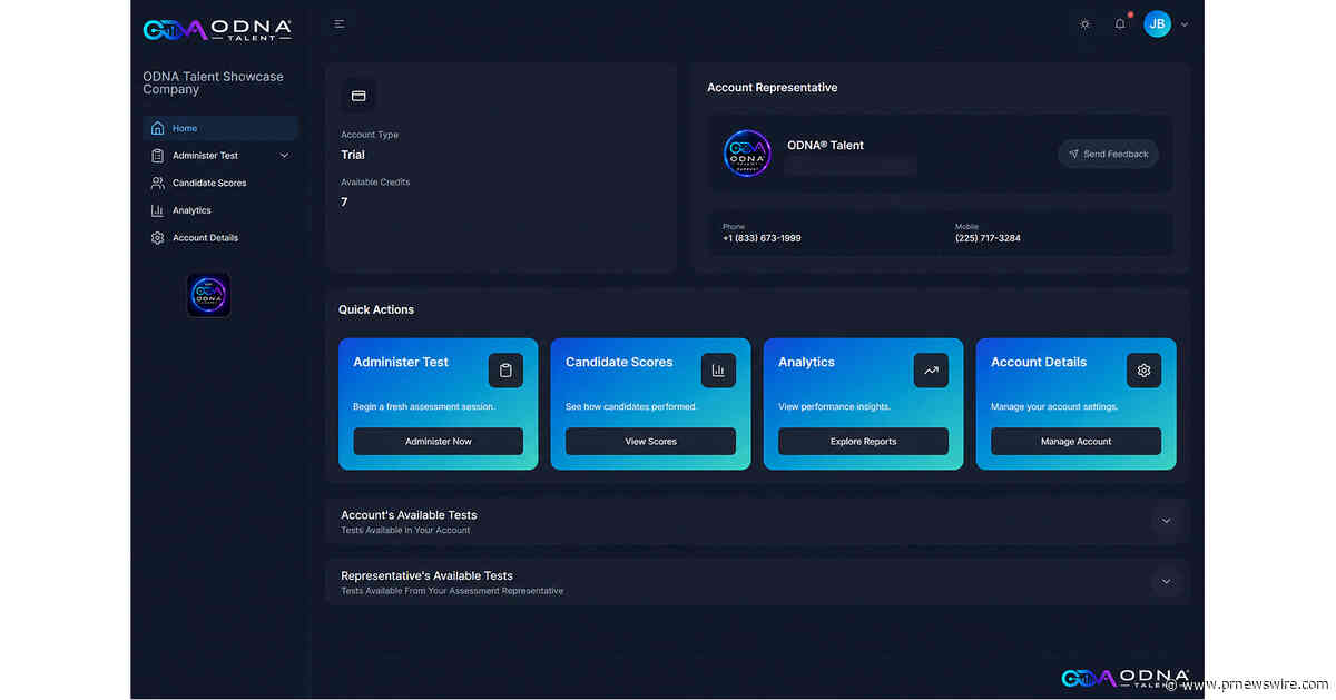 ODNA® Talent Launches Advanced AI-Powered Talent Intelligence Platform Built Around the Job