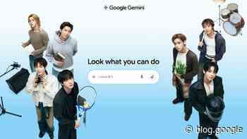 Try 4 new interactive BTS experiences inside the Gemini app