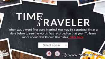 What words were born the same year as you? Time Traveler tool reveals all the terms added to the dictionary in your birth year