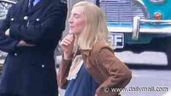 Saoirse Ronan wears fake bump to play pregnant Linda McCartney as she joins filming for the Beatles biopic on Abbey Road