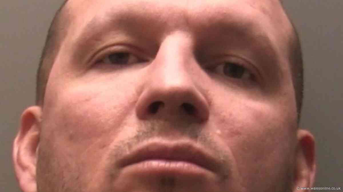 Police stopped him when they saw what he put in his Mercedes. Now he's on the run