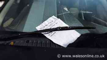 Mum's blood boiling as neighbour sticks rude note to teen son's car