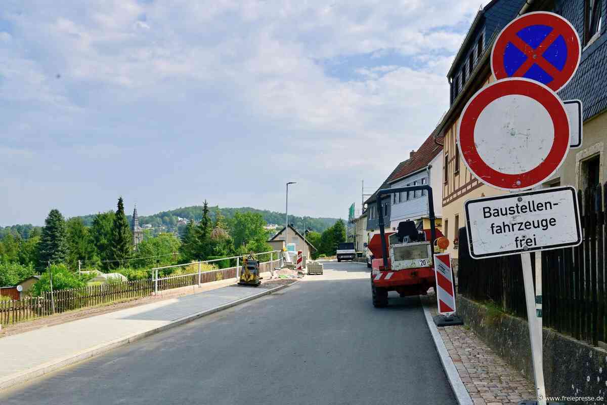 Straßenbau in Kirchberg endet vorfristig: Leutersbacher Straße wieder freigegeben