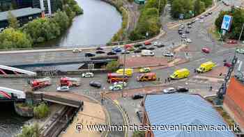 Trafford Road bridge closure LIVE: Major route shut off with emergency services at the scene