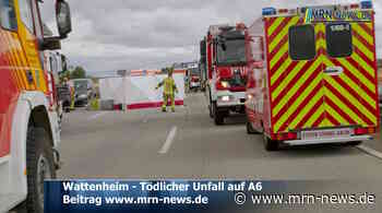 Wattenheim – Video – Tödlicher Unfall auf der A6: Ein Toter und mehrere Verletzte