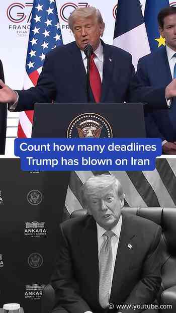 Count how many deadlines Trump has blown on Iran