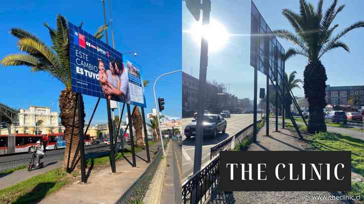 Retiran insólita instalación de cartel publicitario en plena ciclovía Alameda: GORE Metropolitano culpa al SERVIU y califica la situación como “impresentable”