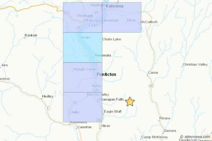 Small earthquake hits the Okanagan