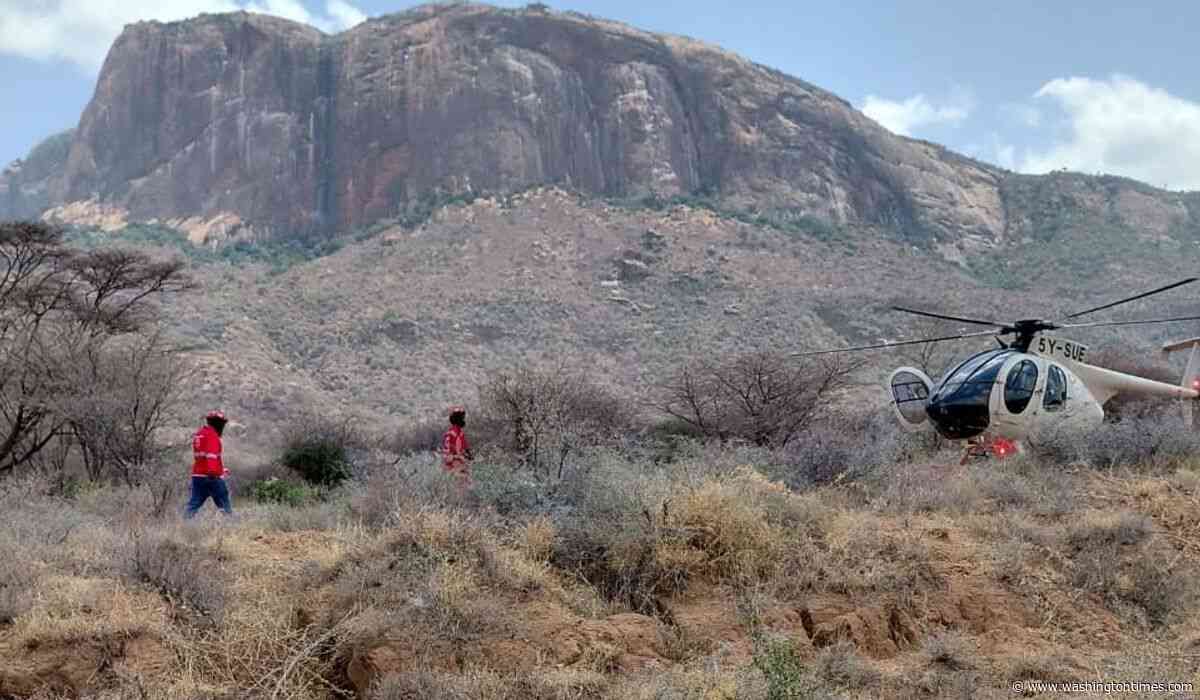 Helicopter crashes in a remote area of northern Kenya