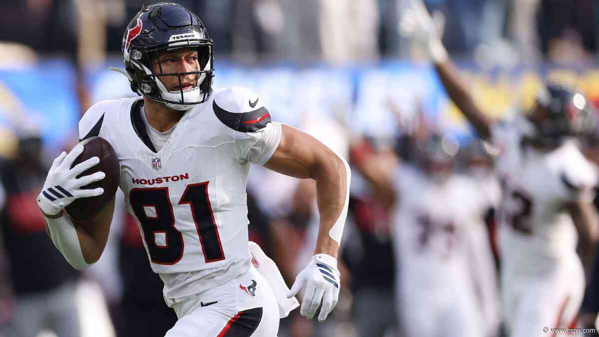 Sources: Texans' Higgins tears ACL, out for season