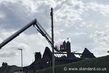 Disposable barbecue caused grass fire which spread to gardens and houses