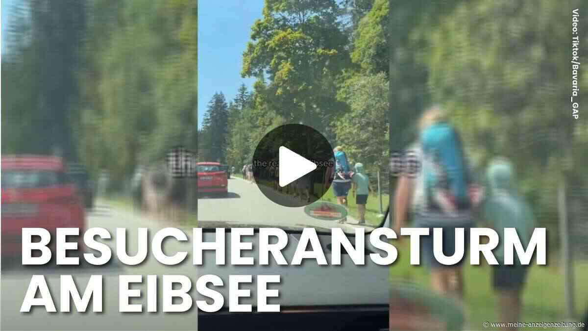 Eibsee-Chaos im Sommer: Video zeigt Besucheransturm