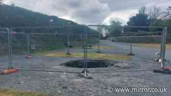 Tourist thought 'you're gone' as he fell down 30ft sinkhole that left his BMW teetering above him