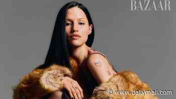 Newlywed Gabbriette Bechtel wows in faux fur coat for Bazaar Icons shoot as she says she has met her 'best friend' in husband Matty Healy