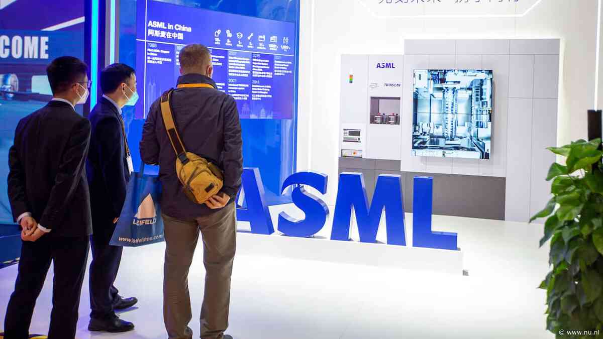 VS vreest leveringen ASML aan China en gaat Nederland beperkingen opleggen