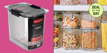 This Rubbermaid container keeps food fresh, supplies organized and your pantry looking neat — it’s $12 today