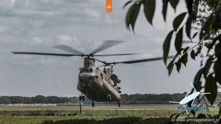 Chinook die aan het blussen was in België heeft panne