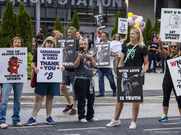 Trans debate hovering over WNBA reaches Toronto with rally for Sophie Cunningham
