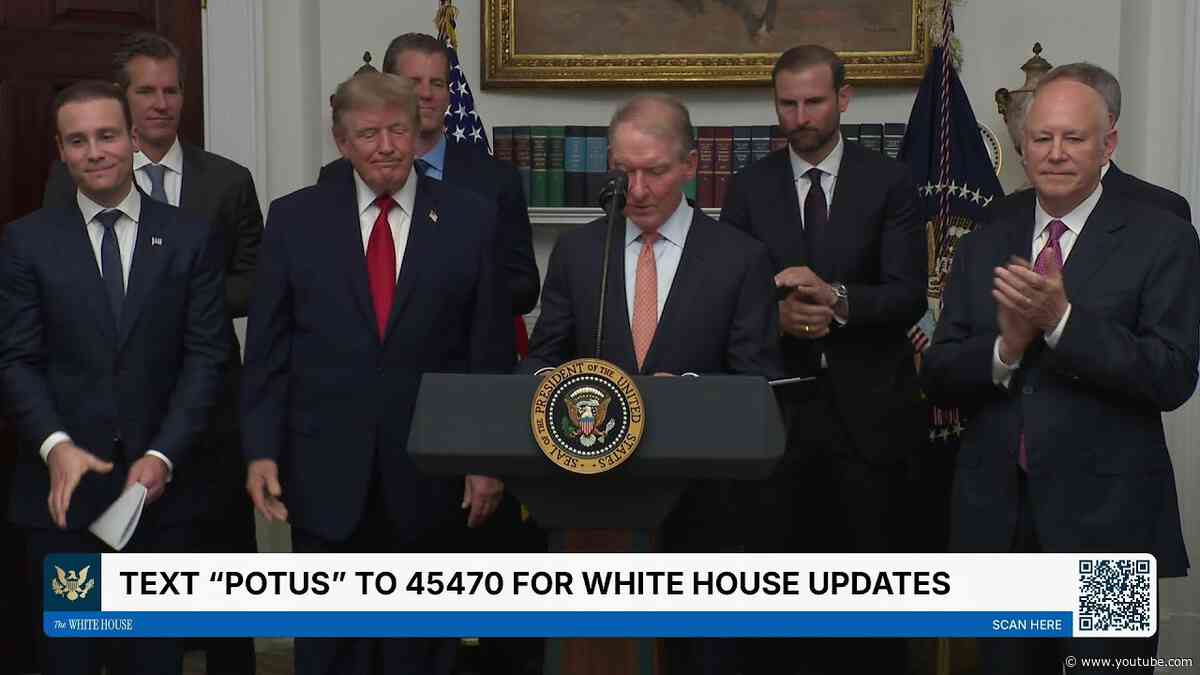 President Trump Delivers Remarks with Technology Leaders