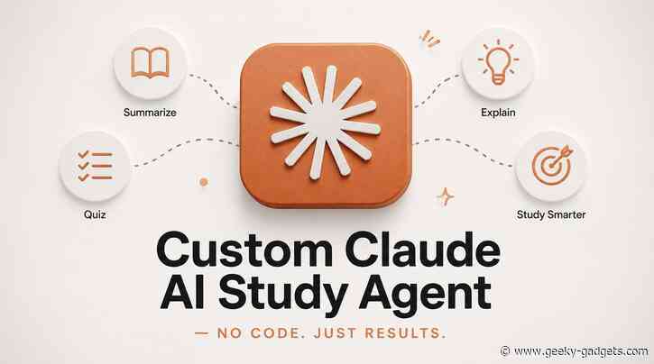 Build a Custom Claude AI Study Agent Without Writing Code