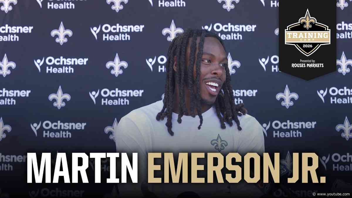 Martin Emerson Jr. on playing with physicality, technique | Saints Training Camp 2026