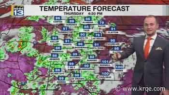 Record heat, storm chances continue across New Mexico into the end of this week