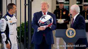 Donald Trump set to lead pre-race spectacle at historic Freedom 250 Grand Prix... as D.C. street circuit begins to take shape ahead of race