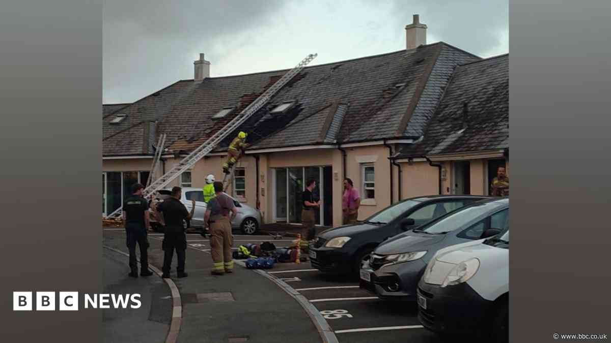 Residents evacuated after flat fire