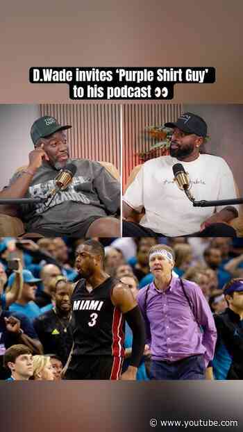 Dwyane Wade Invites “Purple Shirt Guy” to the Podcast 👀