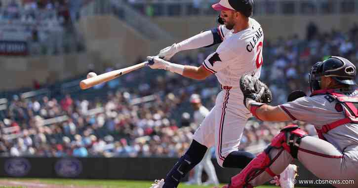 Clemens has 3 RBIs as the Twins beat the Braves 6-4 to sweep their three-game series