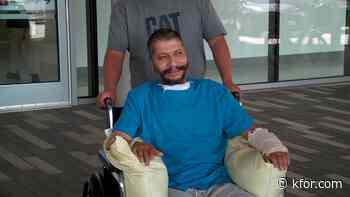 Man run over and dragged hundreds of feet released from hospital