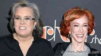 Kathy Griffin calls out Rosie O'Donnell for failing to invite her on Jimmy Kimmel's late night show during guest host stint... and star has savage four-word reply