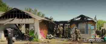 House fire torches another home and damages two others